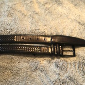 MEZLAN Parma Dama' Woven Leather Belt Brown 40